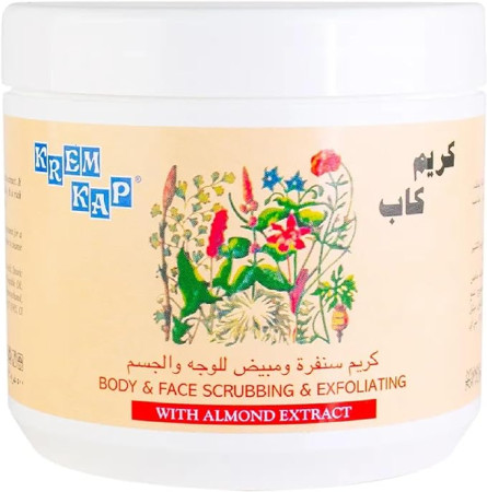 KREM CAP BODY & FACE SCRUBBING & EXFOLITING WITH ALMOND EXTRACT 500G